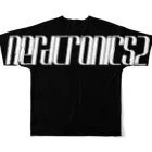 otogrooveのnerdtronics2:バックプリントロゴ(Black) All-Over Print T-Shirt :back