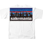 tonikakusakeの酒マニア バックプリント フルグラフィックTシャツの背面