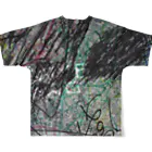 はにわのわのグングニル絵 All-Over Print T-Shirt :back