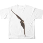 にゃんたまごのWing of the Fastest All-Over Print T-Shirt :back