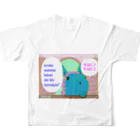 いちごDAIHUKUの(イケメン馬）毎日ワクワクGORYU君 フルグラフィックTシャツの背面