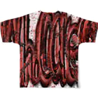 BROWNOのWho Cares? All-Over Print T-Shirt :back