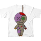 Ａ’ｚｗｏｒｋＳのHANGING VOODOO DOLL フルグラフィックTシャツの背面