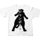 kurota227のハチワレ菜園　ジャンボねこTシャツ All-Over Print T-Shirt :back