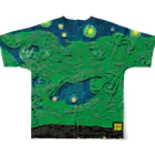 TakashiSのgreen clouds フルグラフィックTシャツの背面