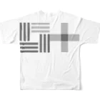 toitoi shopのogori 叶え星紋様(グレー) All-Over Print T-Shirt :back