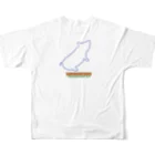 SAKURAMEDERUのブタフルグラフィック フルグラフィックTシャツの背面