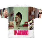 🍩tarojiro(たろじろ) shop🍩のピタゴラ装置で顎関節矯正 by AI All-Over Print T-Shirt :back