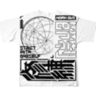 RAD_CREATIVE_LABのY2K[節制/修練/STRICT WITH ONESELF/WORK OUT] フルグラフィックTシャツの背面