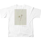 rilybiiのAntique beige green milky yellow ** フルグラフィックTシャツの背面