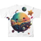 LalaDesign-shopのCuteStars02 フルグラフィックTシャツの背面