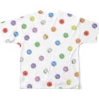 エイチラボグッツショップの前も後もバッチT All-Over Print T-Shirt :back