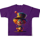 LalaDesign-shopの「ハーレイ (Harley)」＆ピエール (Pierre) All-Over Print T-Shirt :back