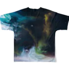 えび ☞ 液体彫刻の宇宙 フルグラフィックTシャツの背面