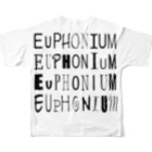 EuphForYouのユーフォニアム連合　EUPHONIUM フルグラフィックTシャツの背面