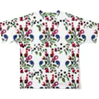 Kinpiragobohの小さい花のパターン All-Over Print T-Shirt :back