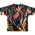 ボンドアートストア on SUZURIの【C-series】BICKEL model ／ 冨永ボンド All-Over Print T-Shirt :back