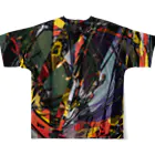 ボンドアートストア on SUZURIの【C-series】JIJIKO model ／ 冨永ボンド All-Over Print T-Shirt :back