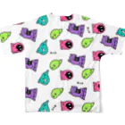 ティダのモンスターいっぱい All-Over Print T-Shirt :back