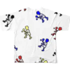 greetenの卓球めいいっぱい　卓球 All-Over Print T-Shirt :back