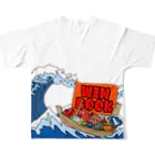 胃がイガ夫のWIN BOOK3 All-Over Print T-Shirt :back