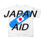 SuzutakaのJapan aid フルグラフィックTシャツの背面