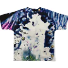 キモグラフィック屋さん － Unconscious Art －のZen Monster  All-Over Print T-Shirt :back