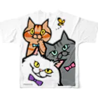 まつり猫ショップのニャンニャンニャン♡ フルグラフィックTシャツの背面