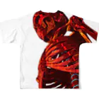 REDTAILの強化骨格7：Enhanced skeleton7 フルグラフィックTシャツの背面
