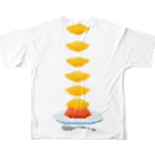 ari_to_kemuriのドット・オムライス All-Over Print T-Shirt :back