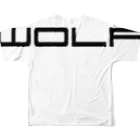 野球さんのwolfポルT 풀그래픽 티셔츠の背面