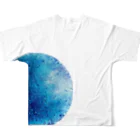 Noya___の Noya blue オリジナルグッズ All-Over Print T-Shirt :back