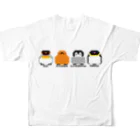 ヤママユ(ヤママユ・ペンギイナ)のピコアプテノディテス(よこ) All-Over Print T-Shirt :back