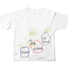 flowerドットsistersのflowerドットsisters All-Over Print T-Shirt :back