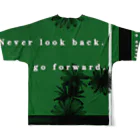 aiueoneko358のJust go forward(前進のためだけに) フルグラフィックTシャツの背面