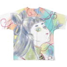 モダンラヂオの【オリエンタルガール】 All-Over Print T-Shirt :back