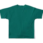 BAMBINERDSのshalom．世界を緑色に塗りつぶせ フルグラフィックTシャツの背面