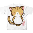 MarchenCatののほほんネコさん【まいぽん】 All-Over Print T-Shirt :back