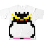 ヤママユ(ヤママユ・ペンギイナ)の16bit Southern Rockhopper フルグラフィックTシャツの背面