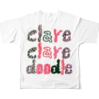 clareclaredoodleのA Green Classical Car フルグラフィックTシャツの背面