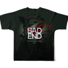 石榴 （ザクロ）の赤ちゃんの勝ち！【black】 All-Over Print T-Shirt :back