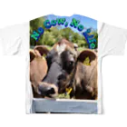 おかゆさんのお店のNo Cow,No Life 2 フルグラフィックTシャツの背面