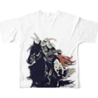 ITOYUYAの悪霊と黒虎 All-Over Print T-Shirt :back