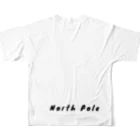 north pole miniのnorth pole（ﾉｰｽ・ﾎﾟｰﾙ） フルグラフィックTシャツの背面