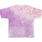 HANARINTAの満開の桜　薄紫 All-Over Print T-Shirt :back