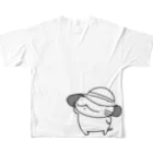 YUTANEKO公式ショップのゆたねこ夏コーデ（単色） All-Over Print T-Shirt :back