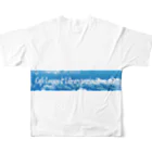 Cafe Lounge & Library pratimākrrm cĥā -ゆるやかな彫刻-のSLOW CLOUD All-Over Print T-Shirt :back