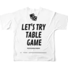 DaiJuNのboard game station goods フルグラフィックTシャツの背面