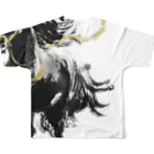 fumikayaの疾走する馬 All-Over Print T-Shirt :back