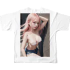 💕第52歩兵連隊💕の美少女 All-Over Print T-Shirt :back